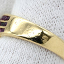 ノンブランド NON BRAND ルビー ダイヤ リング イエローゴールド K18YG ルビー ダイヤモンド リング 指輪 Au750 18K 18金 レッド 赤 10.5号