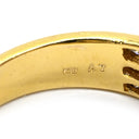 ノンブランド NON BRAND ルビー ダイヤ リング イエローゴールド K18YG ルビー ダイヤモンド リング 指輪 Au750 18K 18金 レッド 赤 10.5号