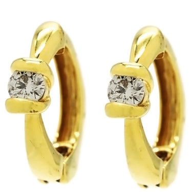 ノンブランド NON BRAND ダイヤモンド クリップ式イヤリング イエローゴールド K18YG ダイヤモンド イヤリング 750 イエローゴールド クリップ 18K 18金