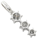 ノンブランド NON BRAND ダイヤ プラチナシルバー Pt900 ダイヤモンド ペンダントトップ 3石 3連 ドロップ