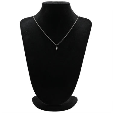 ノンブランド NON BRAND ダイヤ プラチナシルバー Pt900 ダイヤモンド ペンダントトップ 3石 3連 ドロップ