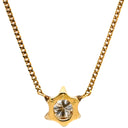 ノンブランド NON BRAND ダイヤペンダント イエローゴールド K18YG ダイヤモンド ネックレス 750 18K 1P 1粒