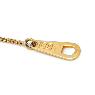 ノンブランド NON BRAND ダイヤペンダント イエローゴールド K18YG ダイヤモンド ネックレス 750 18K 1P 1粒