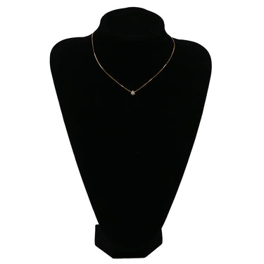 ノンブランド NON BRAND ダイヤペンダント イエローゴールド K18YG ダイヤモンド ネックレス 750 18K 1P 1粒