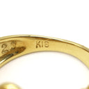 ノンブランド NON BRAND ダイヤリング イエローゴールド K18YG ダイヤモンド リング 指輪 8.5号