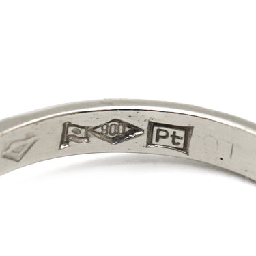 ノンブランド NON BRAND ダイヤ 立爪リング プラチナシルバー Pt900 ダイヤモンド リング 指輪 1P フラワーモチーフ 7号