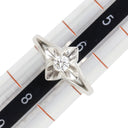 ノンブランド NON BRAND ダイヤ 立爪リング プラチナシルバー Pt900 ダイヤモンド リング 指輪 1P フラワーモチーフ 7号