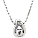 ノンブランド NON BRAND ダイヤペンダント ホワイトゴールド K18WG ダイヤモンド ネックレス 1P 一粒 18K WG Au750 雫