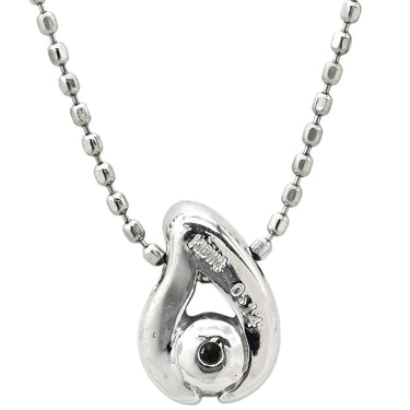 ノンブランド NON BRAND ダイヤペンダント ホワイトゴールド K18WG ダイヤモンド ネックレス 1P 一粒 18K WG Au750 雫