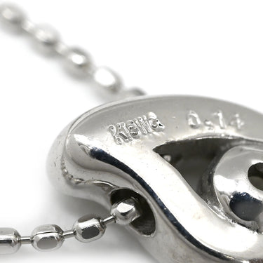 ノンブランド NON BRAND ダイヤペンダント ホワイトゴールド K18WG ダイヤモンド ネックレス 1P 一粒 18K WG Au750 雫