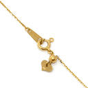 ノンブランド NON BRAND ダイヤペンダント イエローゴールド K18YG ダイヤモンド ネックレス 15P 15石 一文字