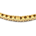 ノンブランド NON BRAND ダイヤペンダント イエローゴールド K18YG ダイヤモンド ネックレス 15P 15石 一文字