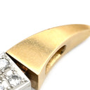 ノンブランド NON BRAND ダイヤ ペンダントトップ イエローゴールドXプラチナシルバー K18YG Pt900 ダイヤモンド ペンダントトップ ペンダントヘッド 18K 18金 750