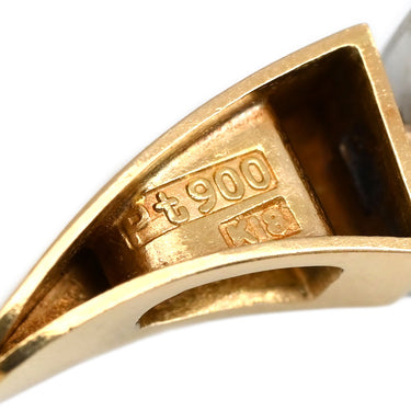 ノンブランド NON BRAND ダイヤ ペンダントトップ イエローゴールドXプラチナシルバー K18YG Pt900 ダイヤモンド ペンダントトップ ペンダントヘッド 18K 18金 750