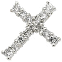 ノンブランド NON BRAND クロス ダイヤ プラチナシルバー Pt900 ダイヤモンド ペンダントトップ 十字架 ネックレストップ