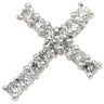 ノンブランド NON BRAND クロス ダイヤ プラチナシルバー Pt900 ダイヤモンド ペンダントトップ 十字架 ネックレストップ