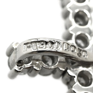 ノンブランド NON BRAND クロス ダイヤ プラチナシルバー Pt900 ダイヤモンド ペンダントトップ 十字架 ネックレストップ