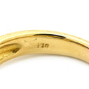 ノンブランド NON BRAND ブルーサファイア ダイヤ イエローゴールド K18YG サファイア ダイヤモンド リング 指輪 青 12号