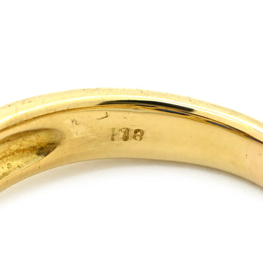 ノンブランド NON BRAND ブルーサファイア ダイヤ イエローゴールド K18YG サファイア ダイヤモンド リング 指輪 青 12号