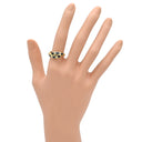 ノンブランド NON BRAND ブルーサファイア ダイヤ イエローゴールド K18YG サファイア ダイヤモンド リング 指輪 青 12号