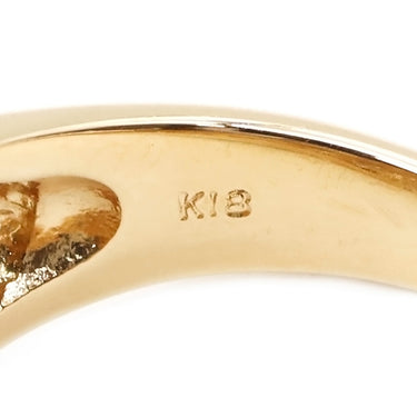 ノンブランド NON BRAND ダイヤリング ピンクゴールド K18PG ダイヤモンド リング 指輪 750 ピンクゴールド 透かし 13号