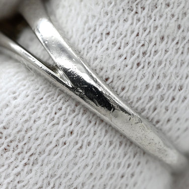 4℃ 4℃ ダイヤリング プラチナシルバー Pt900 ダイヤモンド リング 指輪 3P 3粒 8号