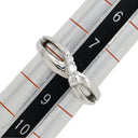 4℃ 4℃ ダイヤリング プラチナシルバー Pt900 ダイヤモンド リング 指輪 3P 3粒 8号