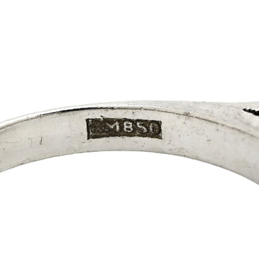 ノンブランド NON BRAND スタールビー ダイヤリング プラチナシルバー Pt850 ルビー ダイヤモンド リング 指輪 レッド 赤 Pm850 14.5号