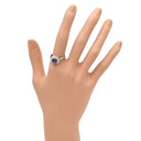 ノンブランド NON BRAND スタールビー ダイヤリング プラチナシルバー Pt850 ルビー ダイヤモンド リング 指輪 レッド 赤 Pm850 14.5号