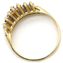 ノンブランド NON BRAND ルビー ダイヤリング ゴールド K14 ルビー ダイヤモンド リング 指輪 一文字 5P 9号