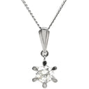 ノンブランド NON BRAND ダイヤペンダント プラチナシルバー Pt850 ダイヤモンド Pt900(トップ) ネックレス 1P 1粒