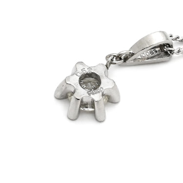 ノンブランド NON BRAND ダイヤペンダント プラチナシルバー Pt850 ダイヤモンド Pt900(トップ) ネックレス 1P 1粒