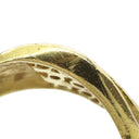 ノンブランド NON BRAND ダイヤリング イエローゴールド K18YG ダイヤモンド リング 指輪 V字 Vライン 14.5号