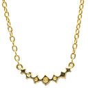 ノンブランド NON BRAND イエローゴールド K18YG ダイヤモンド ネックレス ダイヤモンド 7P 7連 750 YG ペンダント