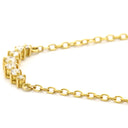 ノンブランド NON BRAND イエローゴールド K18YG ダイヤモンド ネックレス ダイヤモンド 7P 7連 750 YG ペンダント