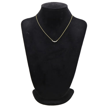 ノンブランド NON BRAND イエローゴールド K18YG ダイヤモンド ネックレス ダイヤモンド 7P 7連 750 YG ペンダント