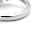 ノンブランド NON BRAND キャッツアイ ダイヤリング プラチナシルバー Pt900 クリソベリルキャッツアイ ダイヤモンド リング 指輪 猫目石 12号