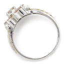 ノンブランド NON BRAND ダイヤモンド プラチナシルバー Pt900 ダイヤモンド リング 指輪 フラワーモチーフ ファンシーライトブラウンピンクダイヤ 12号