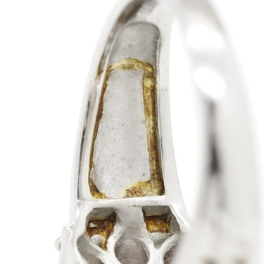 ノンブランド NON BRAND ダイヤモンド プラチナシルバー Pt900 ダイヤモンド リング 指輪 フラワーモチーフ ファンシーライトブラウンピンクダイヤ 12号