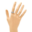 ノンブランド NON BRAND ダイヤモンド プラチナシルバー Pt900 ダイヤモンド リング 指輪 フラワーモチーフ ファンシーライトブラウンピンクダイヤ 12号