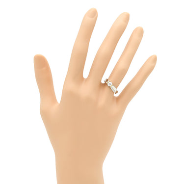 ノンブランド NON BRAND ダイヤリング イエローゴールドXプラチナシルバー Pt900 K18YG ダイヤモンド リング 指輪 コンビリング 1Pダイヤ 9.5号