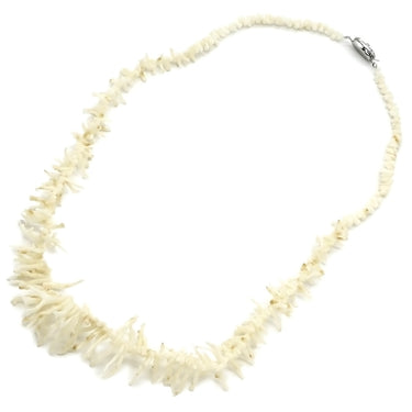 ノンブランド NON BRAND 珊瑚 サンゴ ホワイト メタル 珊瑚 ネックレス 白