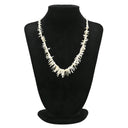 ノンブランド NON BRAND 珊瑚 サンゴ ホワイト メタル 珊瑚 ネックレス 白