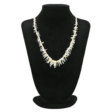 ノンブランド NON BRAND 珊瑚 サンゴ ホワイト メタル 珊瑚 ネックレス 白