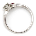 ノンブランド NON BRAND ダイヤ ルビー リング ホワイトゴールド K18WG ダイヤモンド ルビー リング 指輪 立爪 9.5号