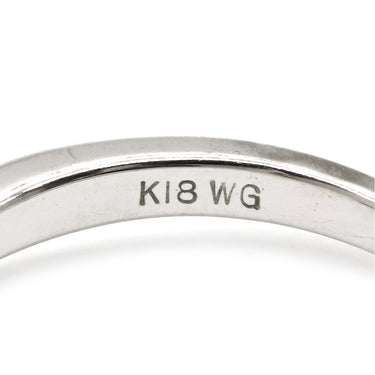 ノンブランド NON BRAND ダイヤ ルビー リング ホワイトゴールド K18WG ダイヤモンド ルビー リング 指輪 立爪 9.5号