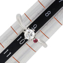 ノンブランド NON BRAND ダイヤ ルビー リング ホワイトゴールド K18WG ダイヤモンド ルビー リング 指輪 立爪 9.5号