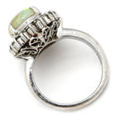 ノンブランド NON BRAND オパール ダイヤリング プラチナシルバー Pt900 オパール ダイヤモンド リング 指輪 白 ホワイト 5.5号