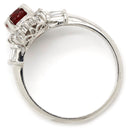 ノンブランド NON BRAND ルビー ダイヤリング プラチナシルバー Pt900 ルビー ダイヤモンド リング 指輪 レッド 赤 10号