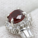 ノンブランド NON BRAND ルビー ダイヤリング プラチナシルバー Pt900 ルビー ダイヤモンド リング 指輪 レッド 赤 10号